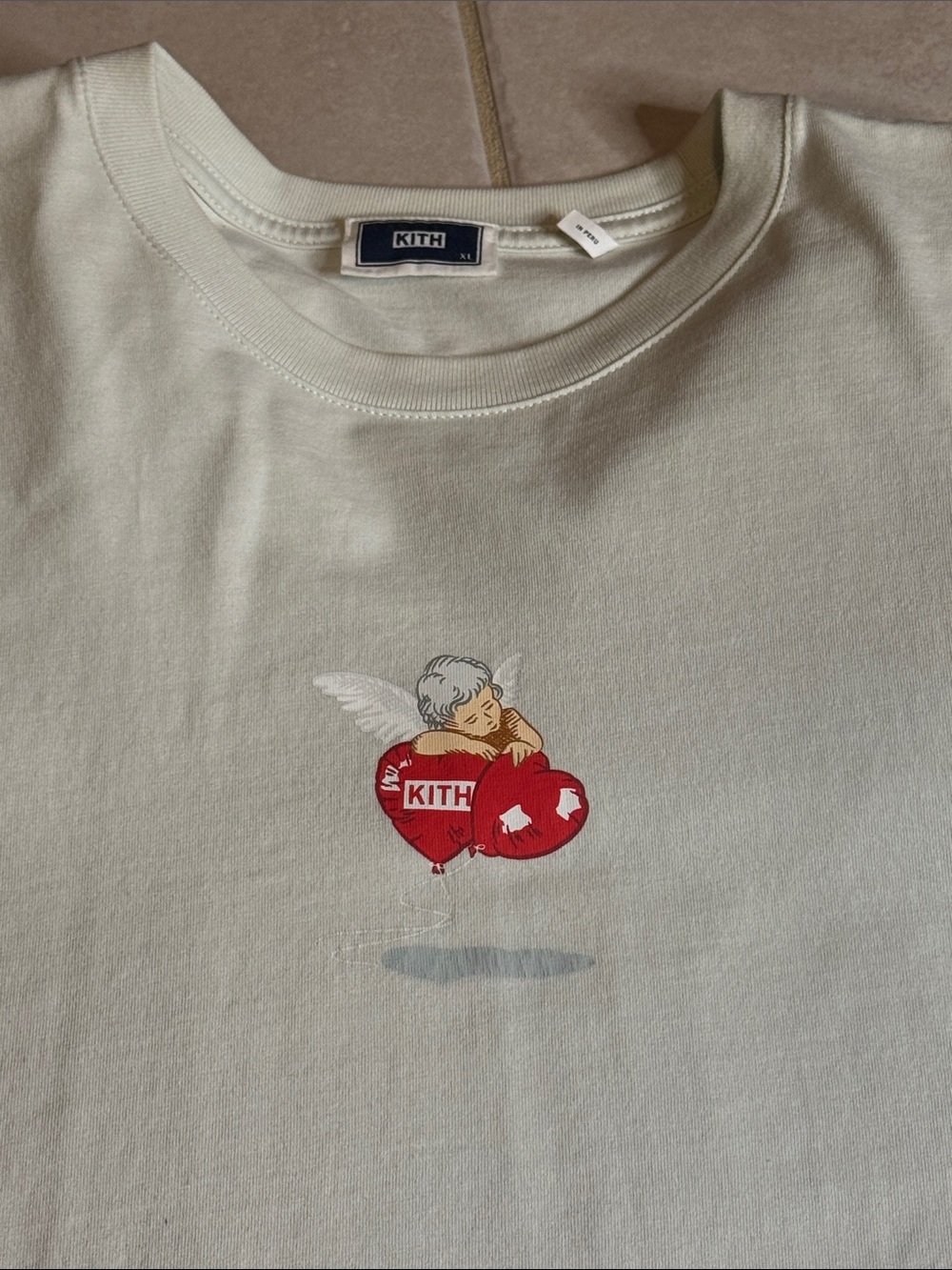 Kith Cupid ii Longsleeve tee shirt - chalk